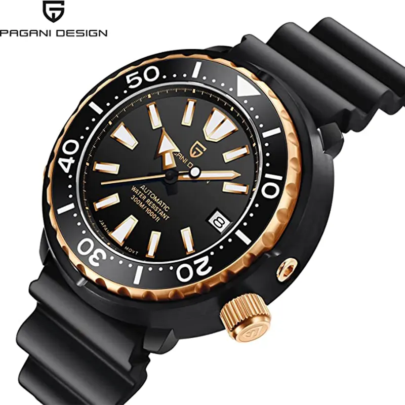 Pagani Design PD-1695 Black Strap Automatic Men's Watch